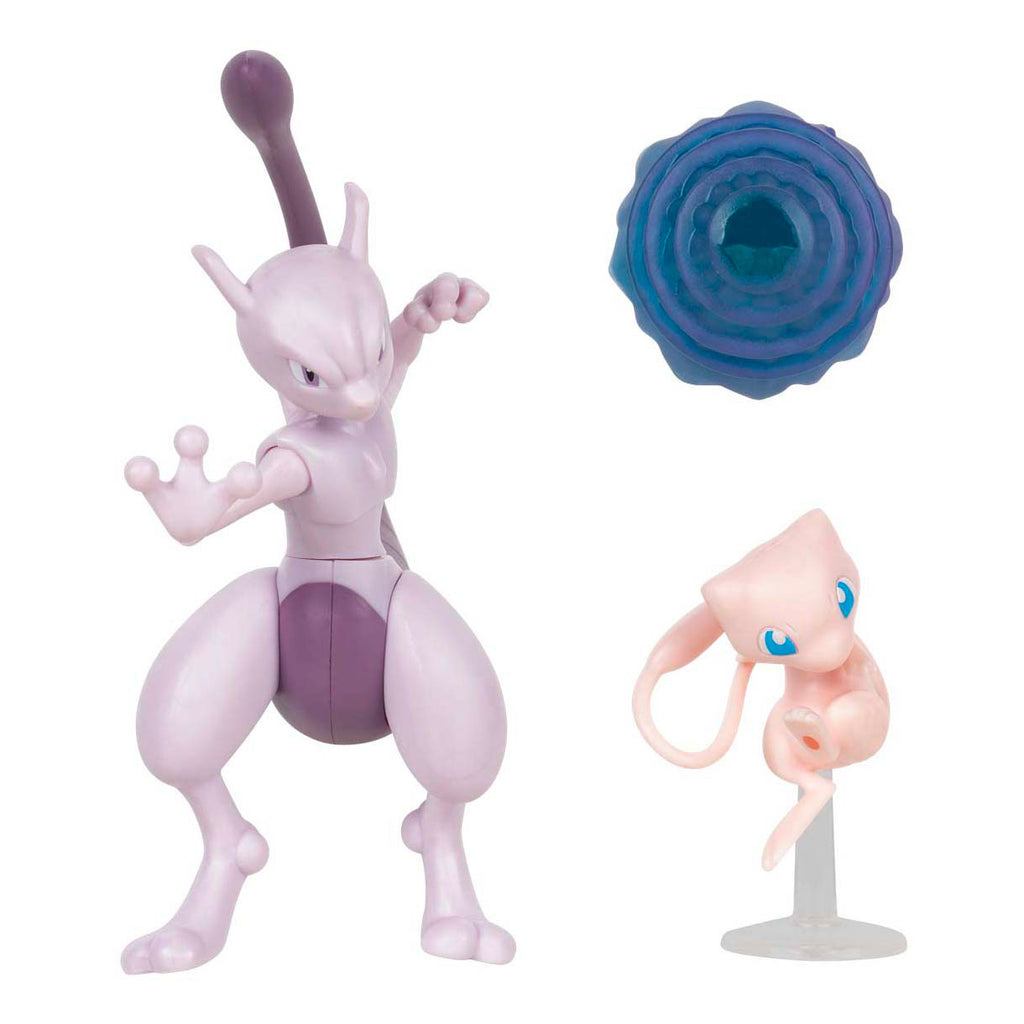 Jazwares pokémon battle figuren mew en mewtwo