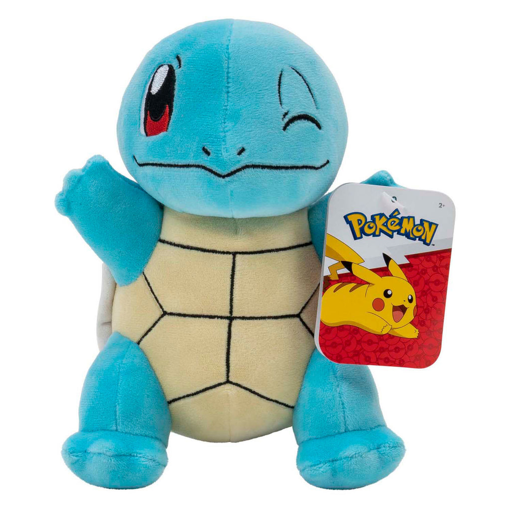 Jazwares pokémon knuffel pluche squirtle, 20cm