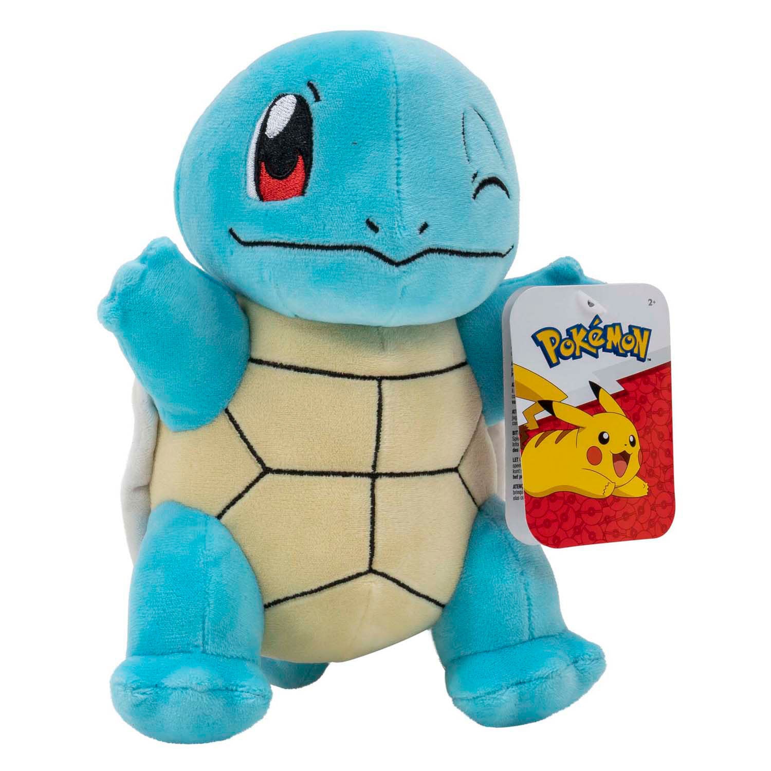 Jazwares pokémon knuffel pluche squirtle, 20cm