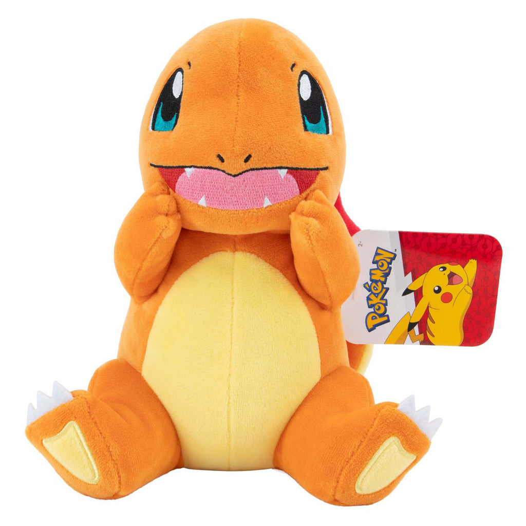 Jazwares pokémon knuffel pluche charmander, 20cm