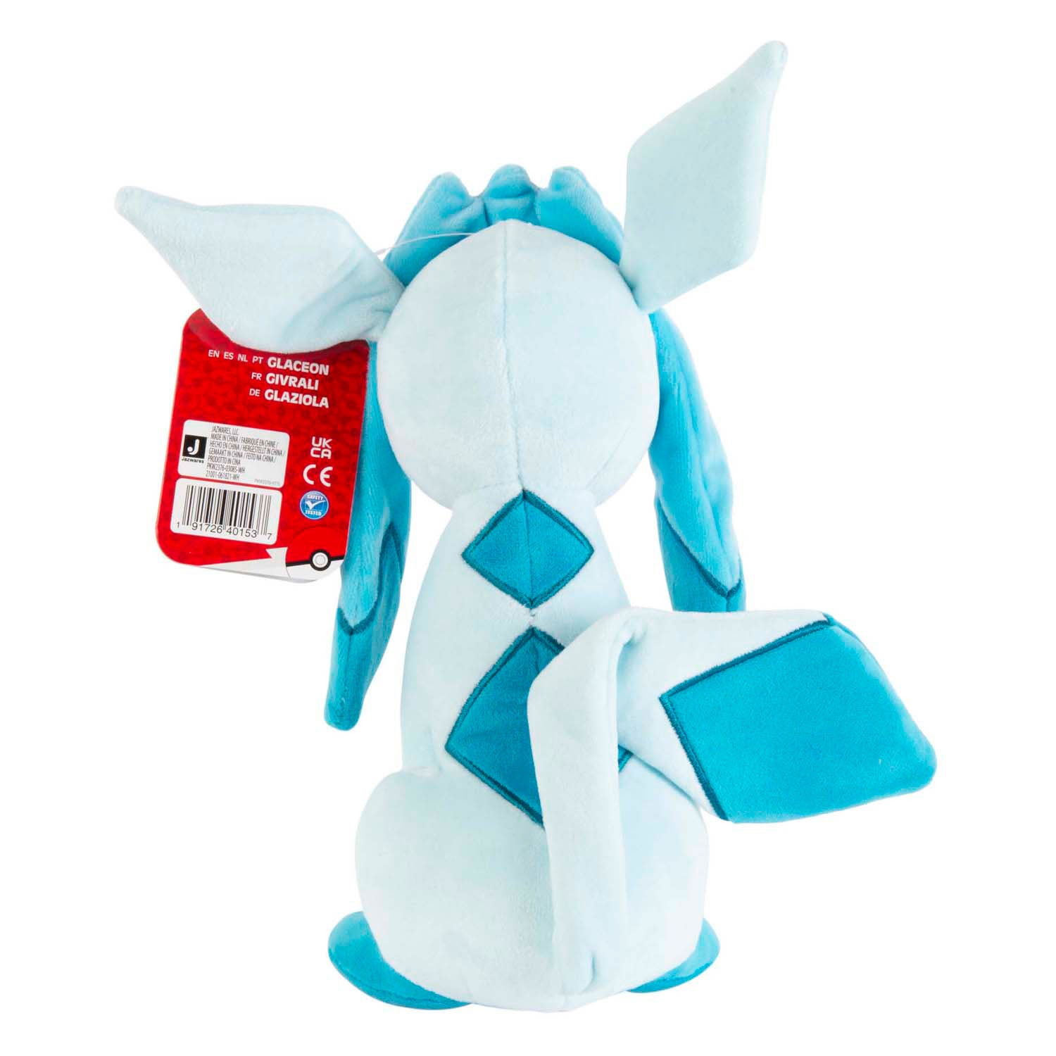 Jazwares pokémon knuffel pluche glaceon, 20cm