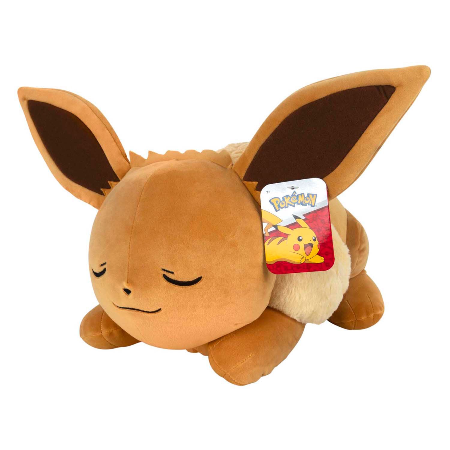 Jazwares pokémon knuffel eevee sleeping plush 45 cm