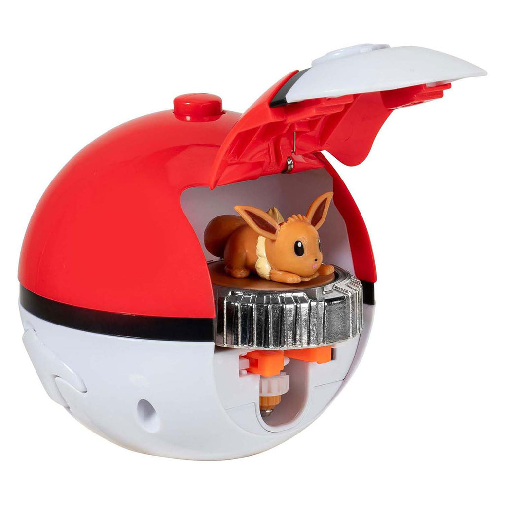 Jazwares pokémon battle spinner game - eevee pokéball