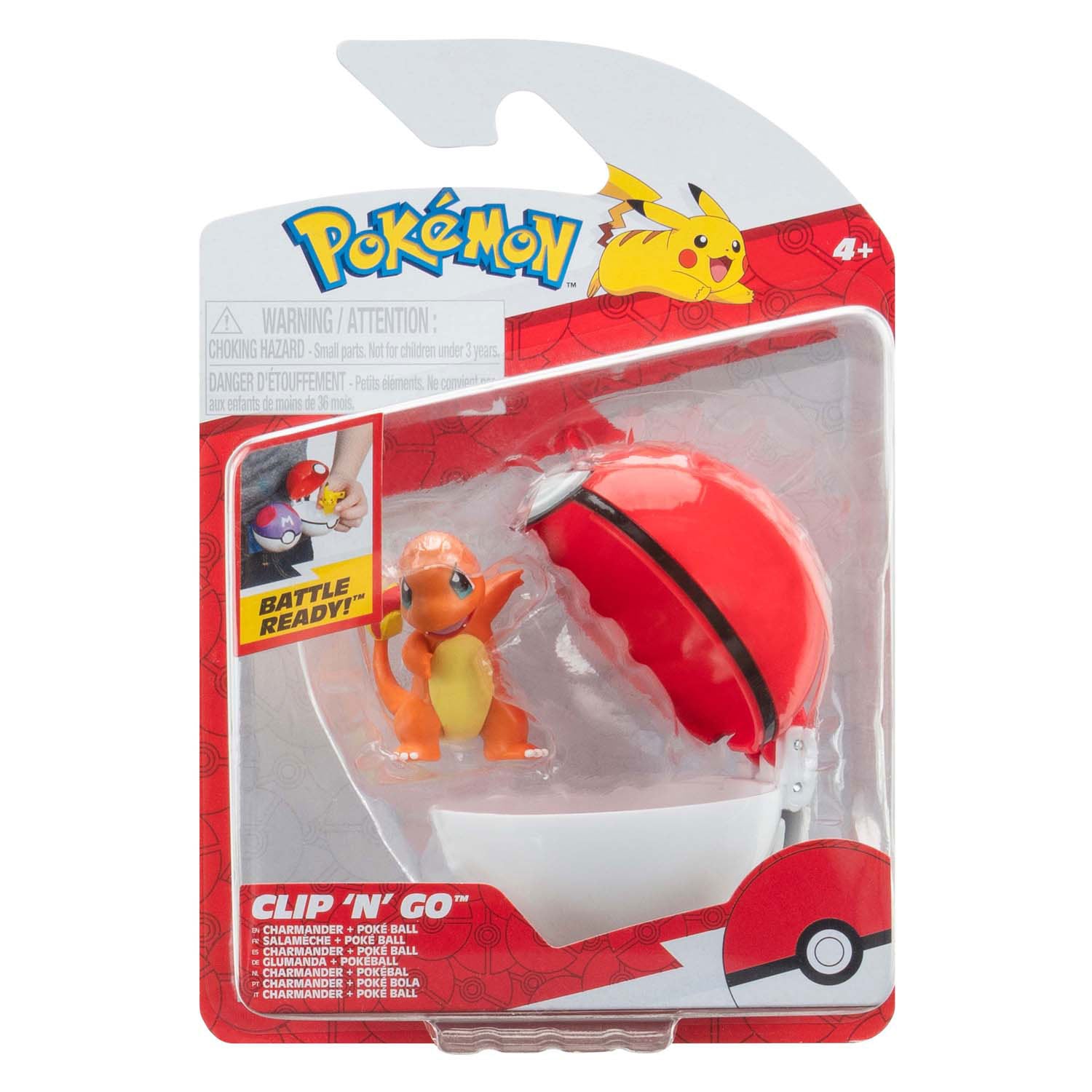Pokémon clip 'n' go charmander | 2 stuks