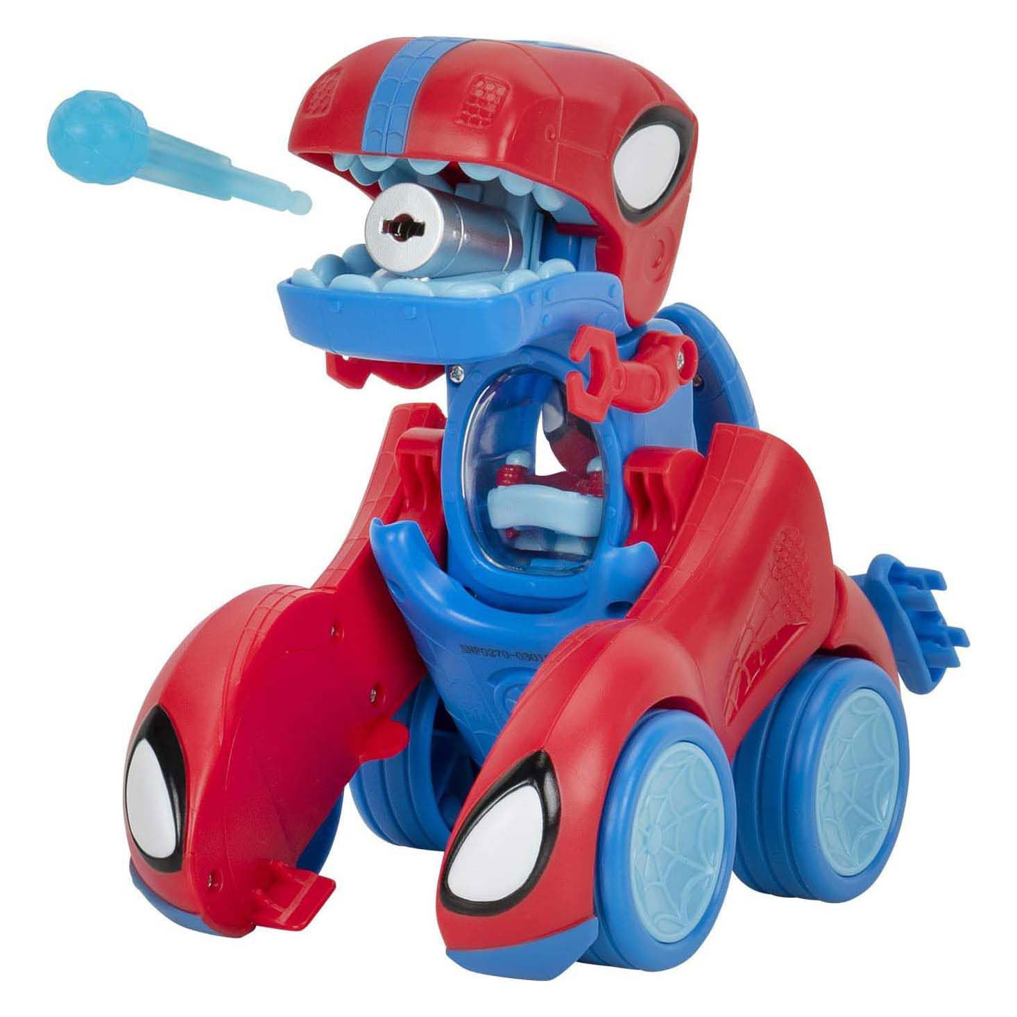 Jazwares spidey and amazing friends - spidey-rex racevoertuig