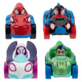 Jazwares spidey and friends - metalen voertuigen, 4dlg.