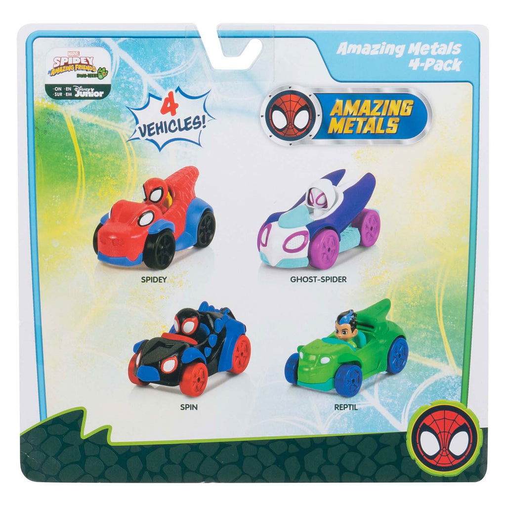 Jazwares spidey and his amazing friends - 4 bundle pack amazing metals