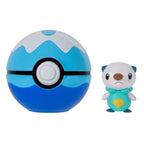 Jazwares pokémon clip 'n' go oshawott dive ball