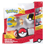 Jazwares pokémon clip 'n' go met riem speelset chimchar quick ball