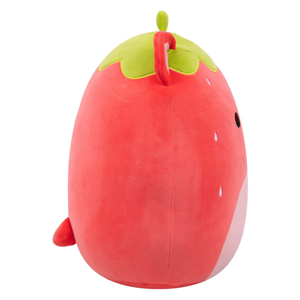 Jazwares squishmallows knuffel pluche - romeo the red bear strawberry - 40cm