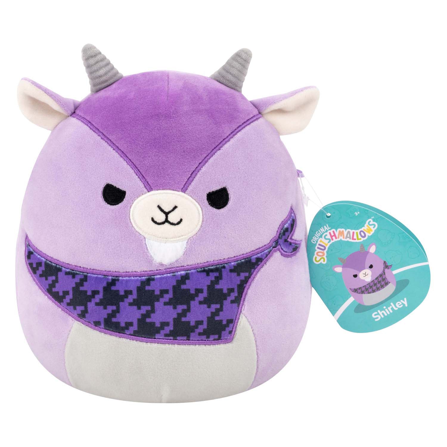 Jazwares squishmallows knuffel pluche - shirley the goat - 19cm
