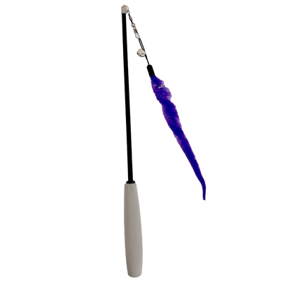 Easypets uitschuifbare kattenhengel worm paars