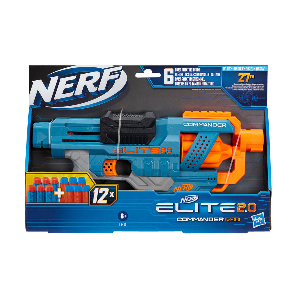 Hasbro nerf elite 2.0 commander rd-6 met 12 pijltjes