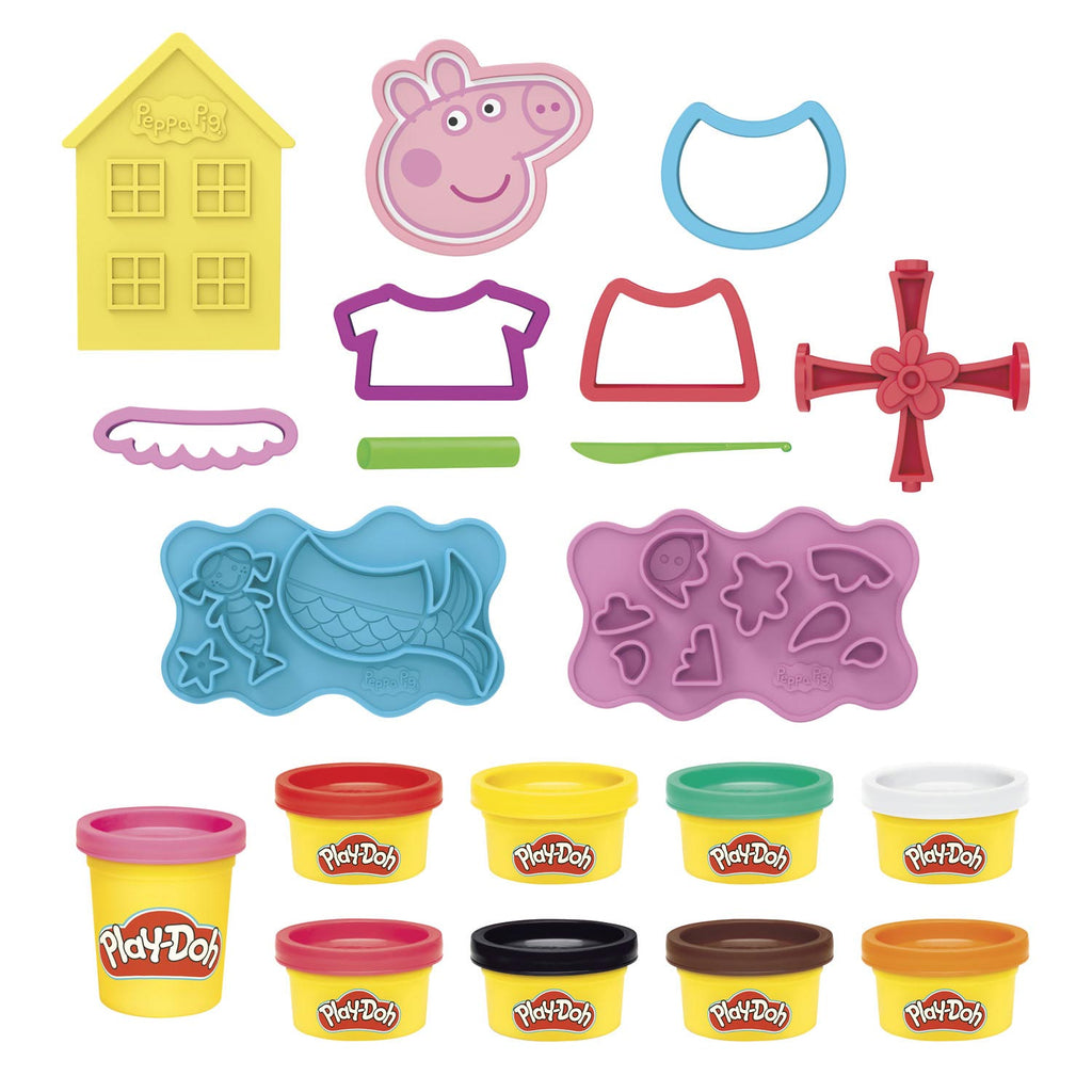 Play-Doh -Doh peppa pig styling speelset - boetseerklei - inclusief 9 potjes