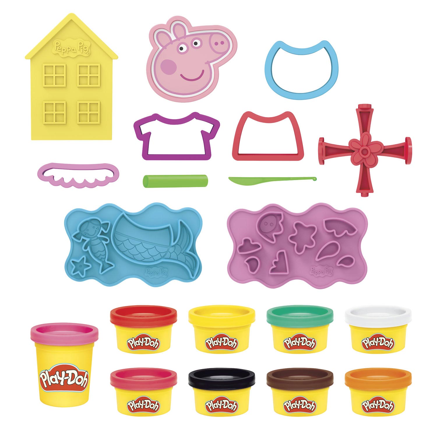 Play-Doh -Doh peppa pig styling speelset - boetseerklei - inclusief 9 potjes