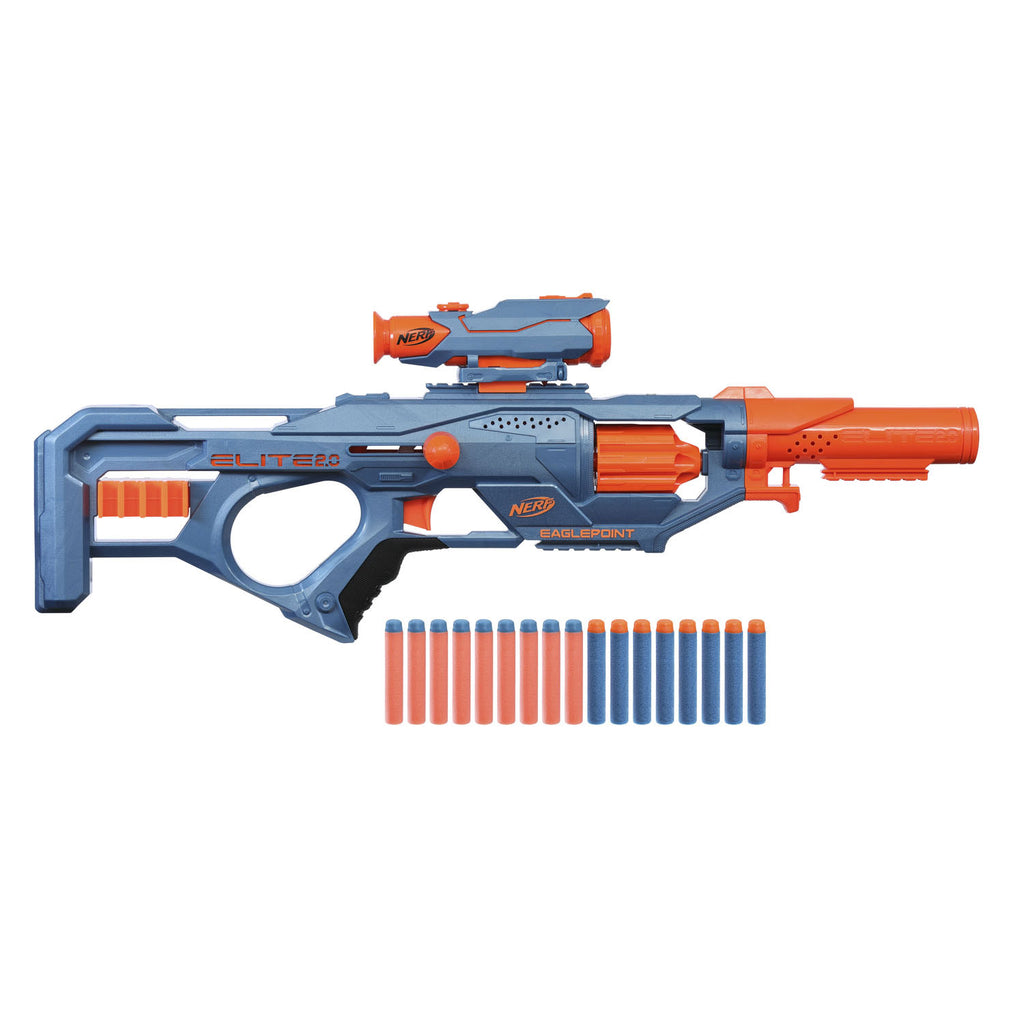 Nerf elite 2.0 eaglepoint rd8 blaster + 16 darts