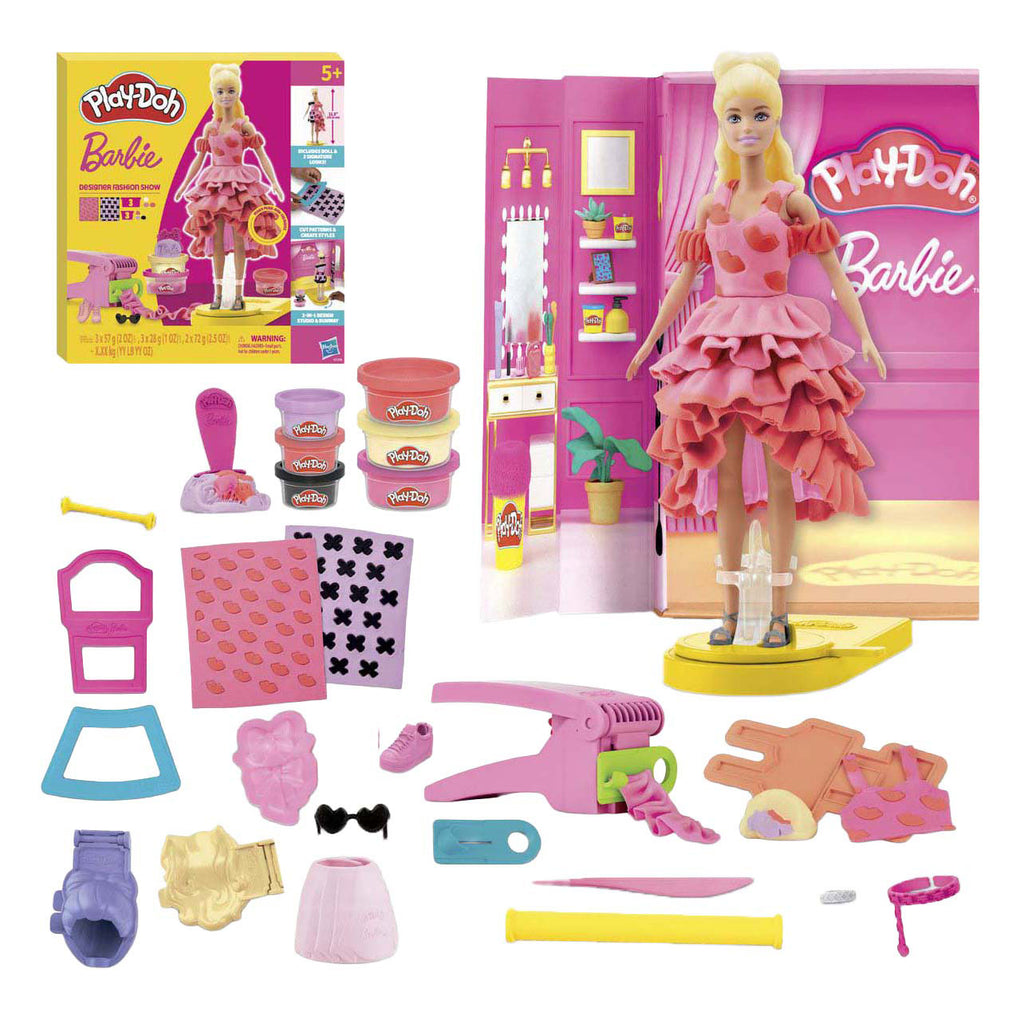 Play-Doh -Doh barbie designer fashion show - 6 kleipotjes
