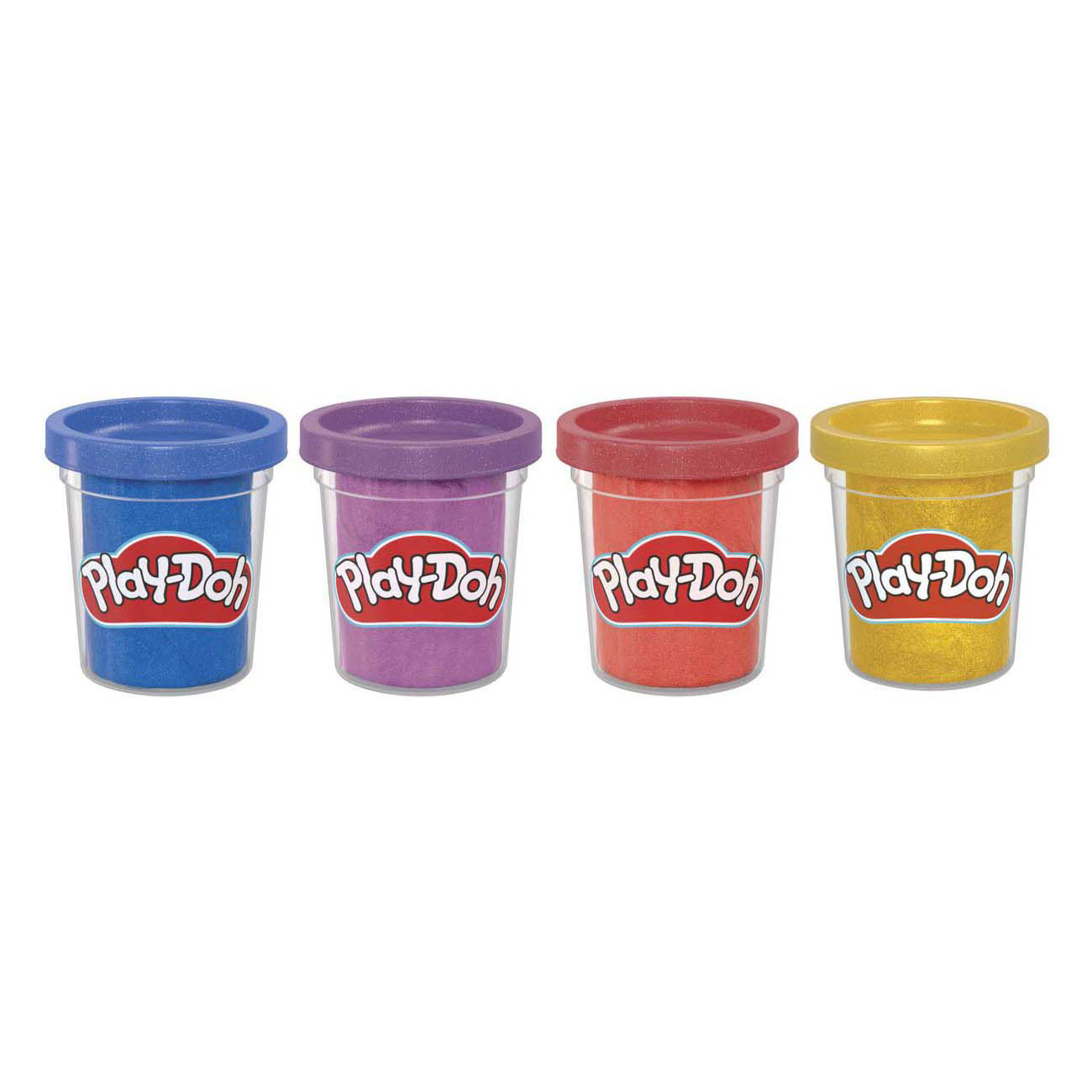 Play-Doh -Doh metallic glans - 4 kleipotjes