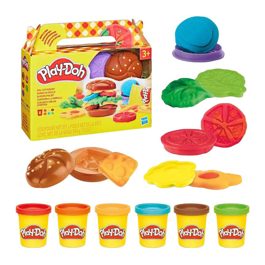 Play-Doh -Doh grillplezier - 6 kleipotjes