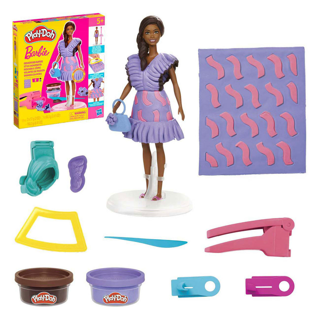 Play-Doh -Doh barbie fashionista ruches - 2 kleipotjes