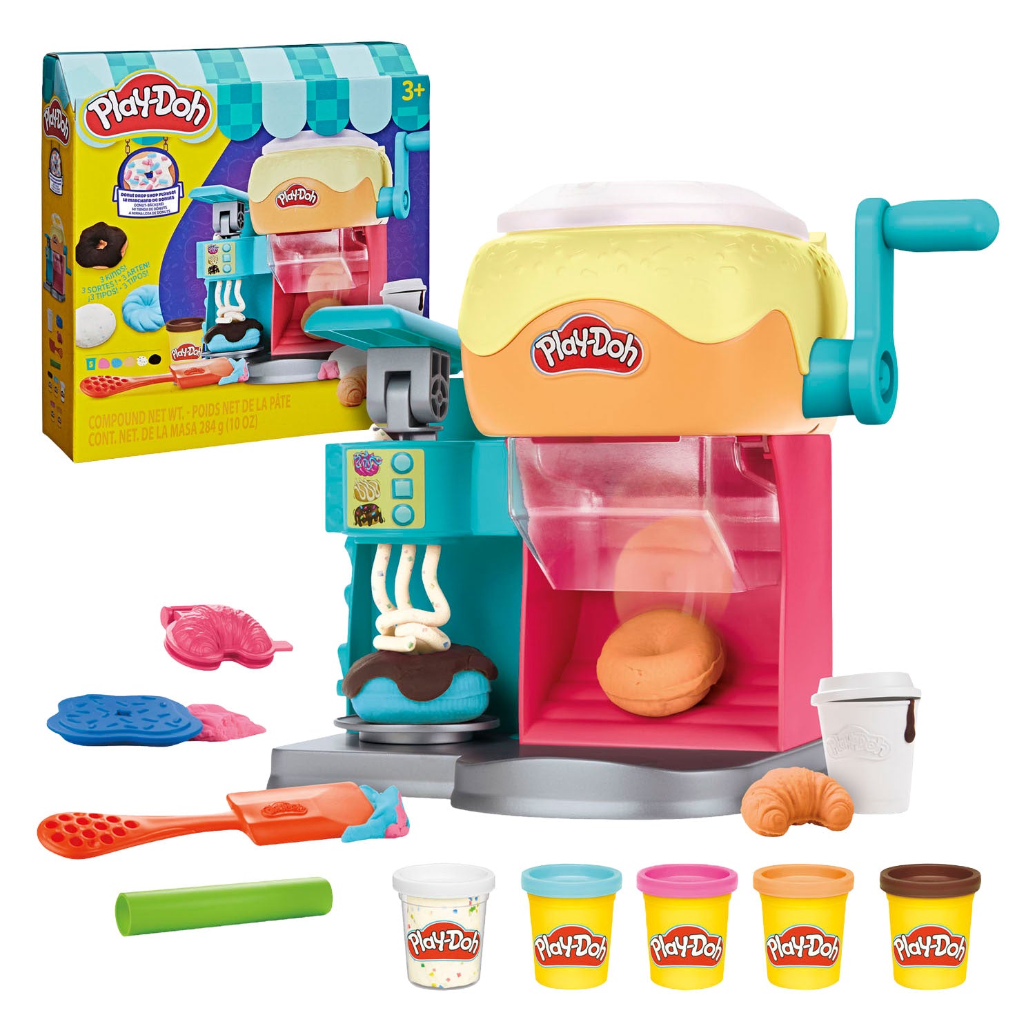 Play-doh donutshop set - 5 kleipotjes