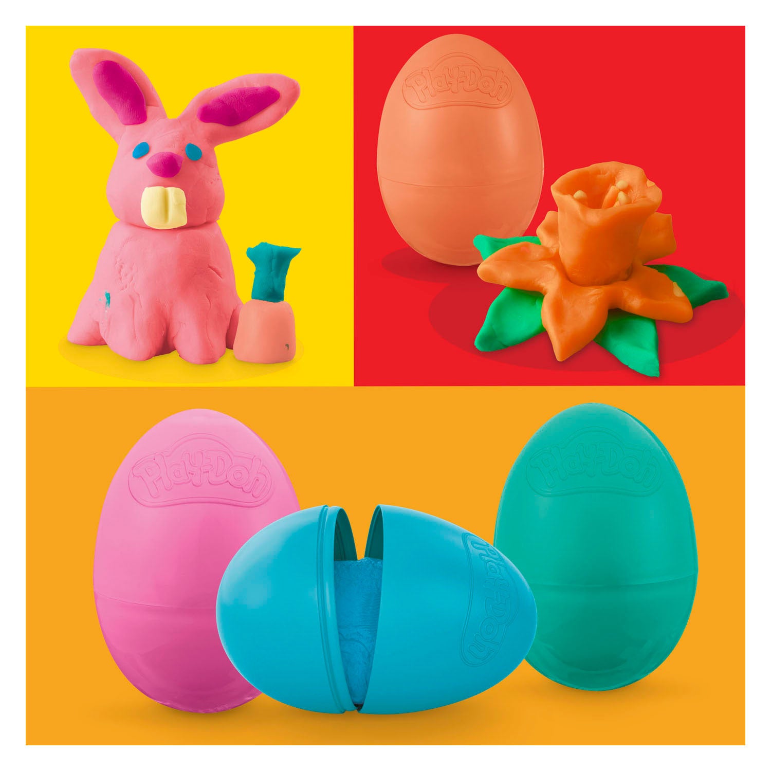Play-doh pasen set - 9 kleipotjes