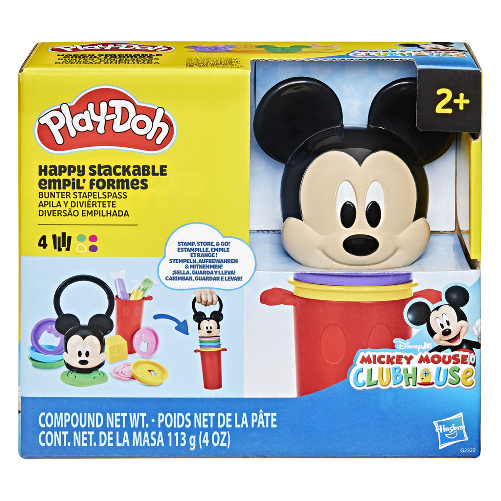 Play-doh disney junior stapelbaar kleiset - 4 kleuren klei