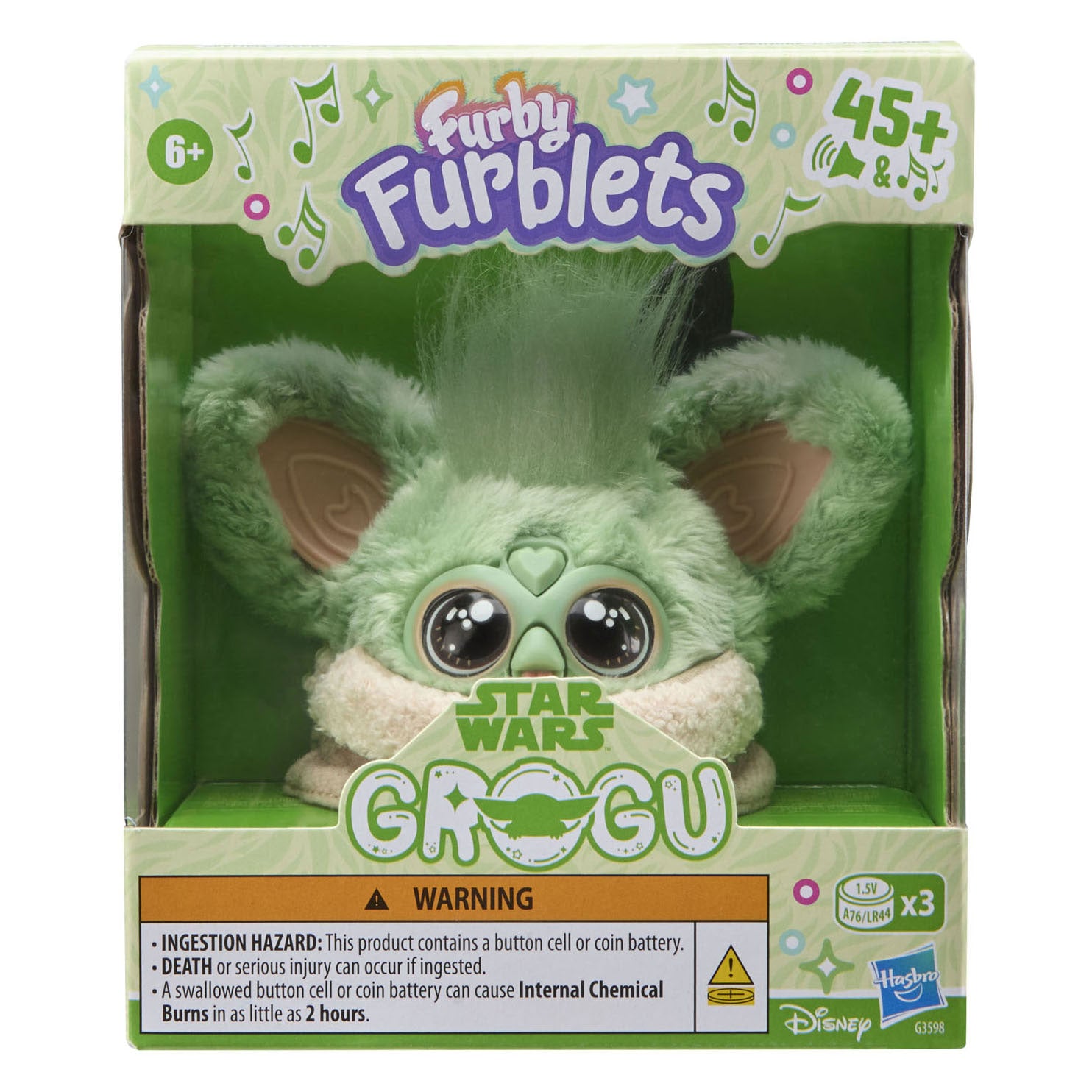 Hasbro - Hasbro Furby fublets grogu interactieve knuffel