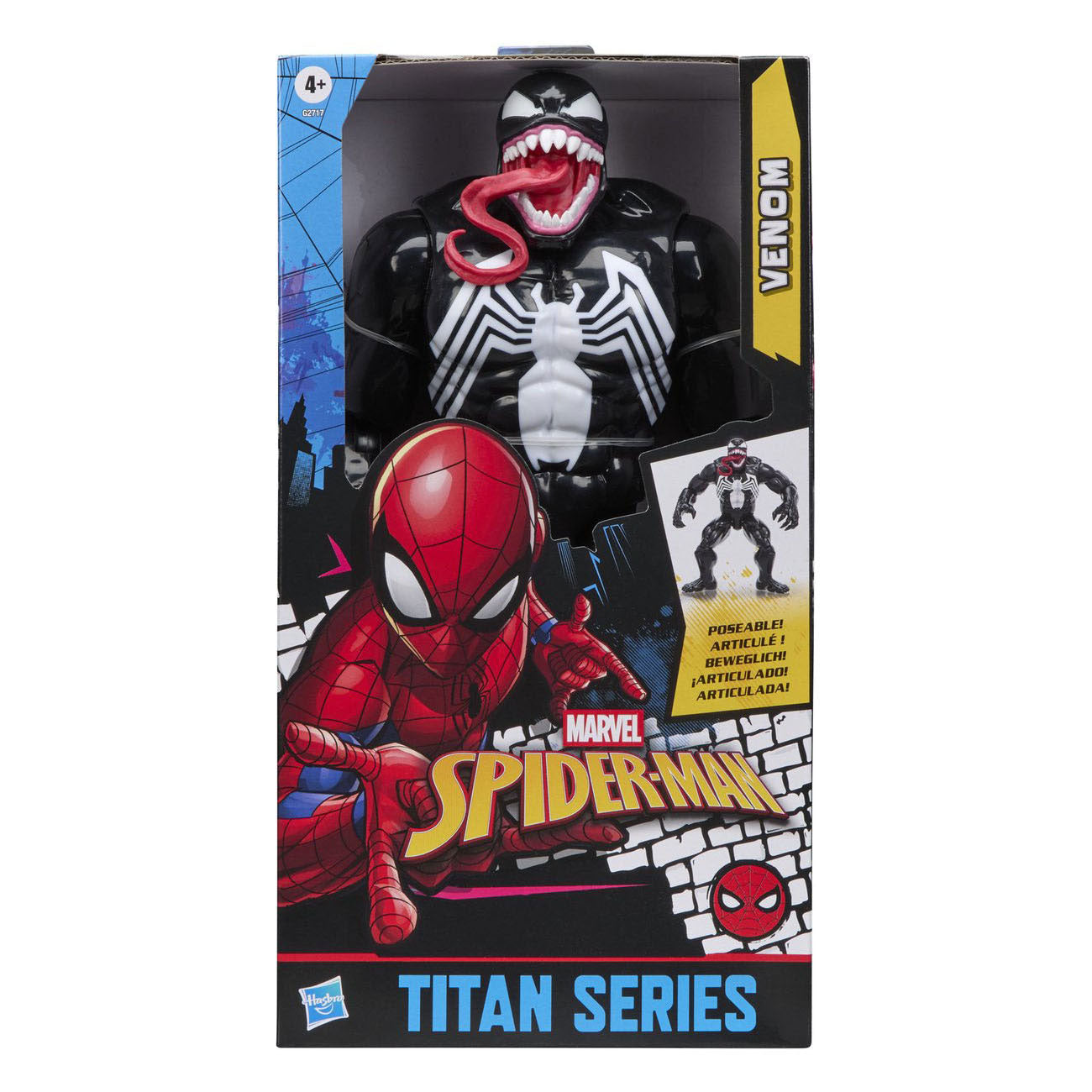 Hasbro - Hasbro Marvel spider-man titan series venom speelfiguur