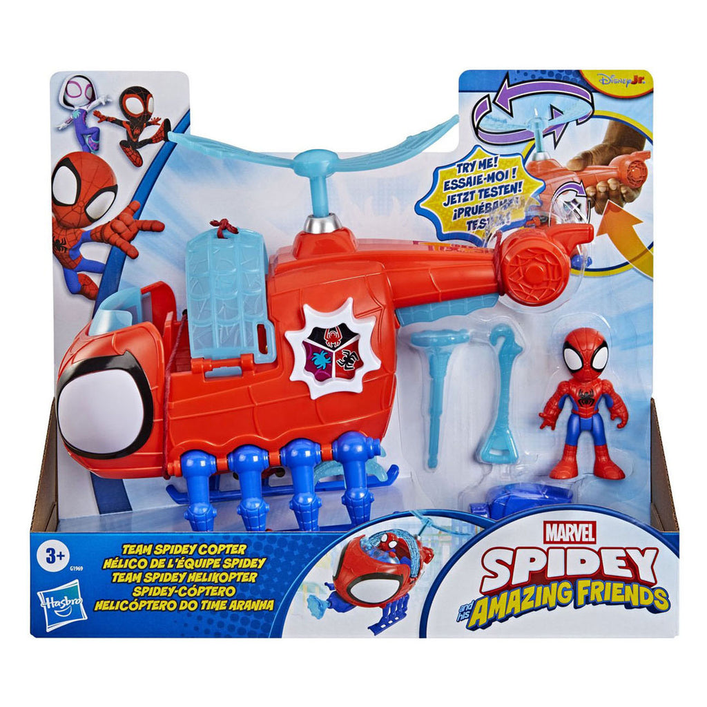 Hasbro - Hasbro Spidey met spidey copter speelgoedhelicopter