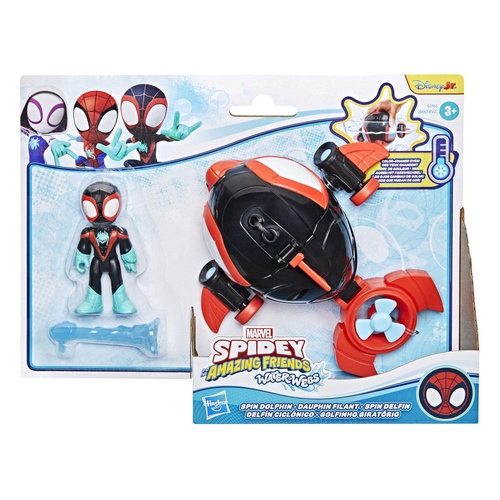 Spidey And His Amazing Friends - Spidey And His Amazing Friends Marvel water-webs spin dolphin - speelgoedonderzeeër