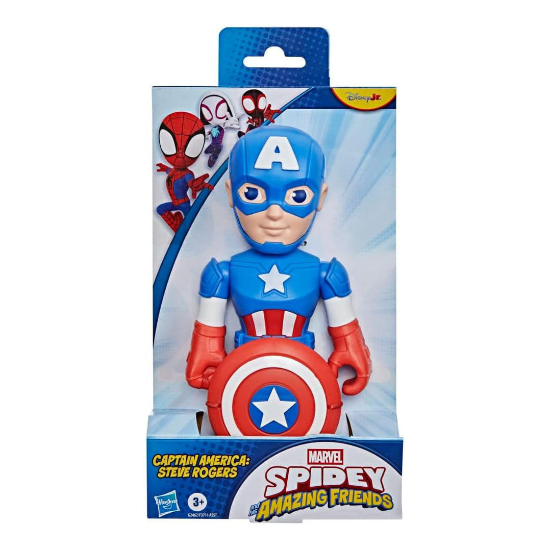 Marvel - Marvel Spidey and his amazing friends supersized captain america speelfiguur