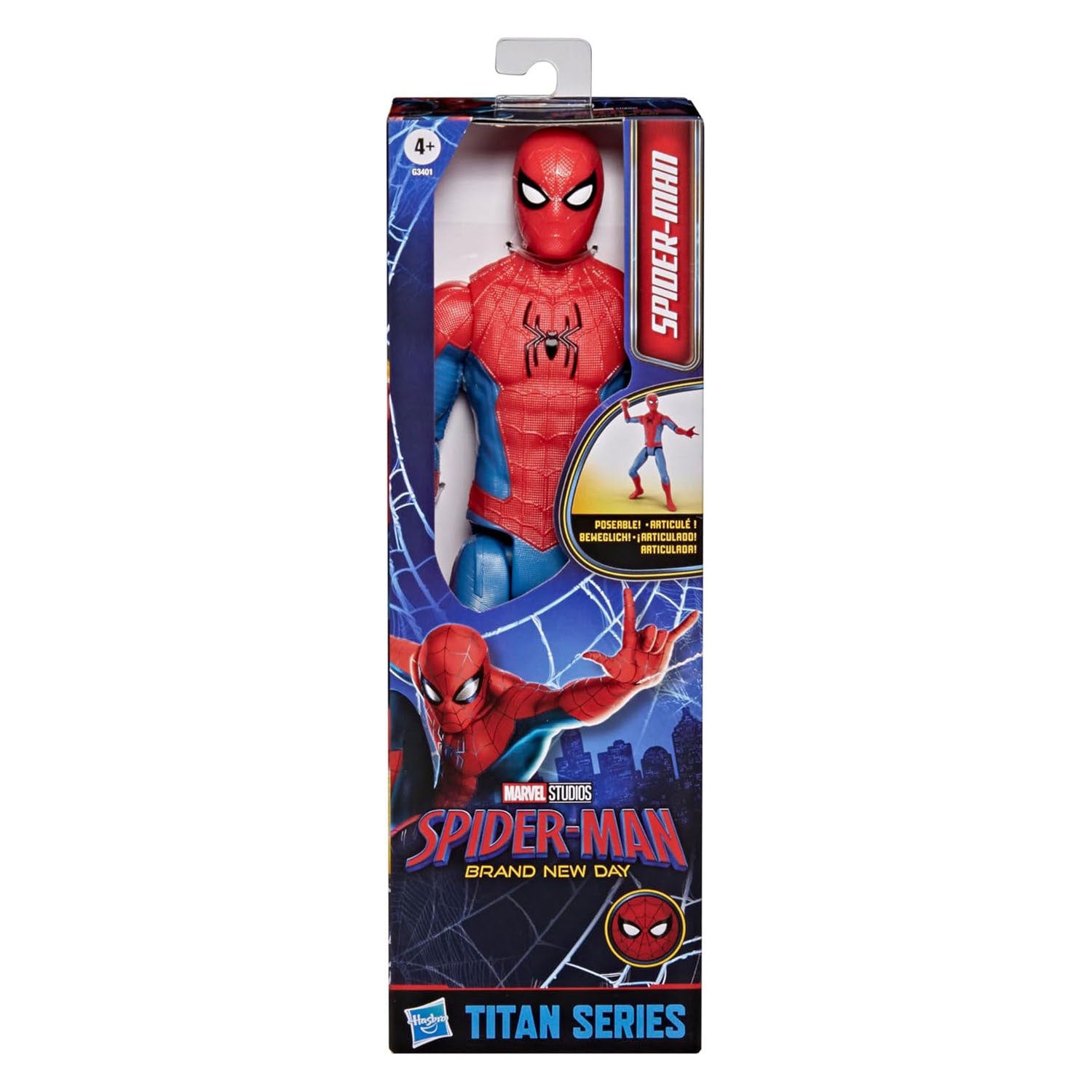 Hasbro marvel spiderman titan series spiderman speelfiguur