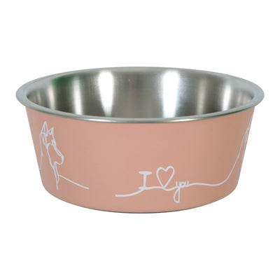 Zolux love voerbak hond roze
