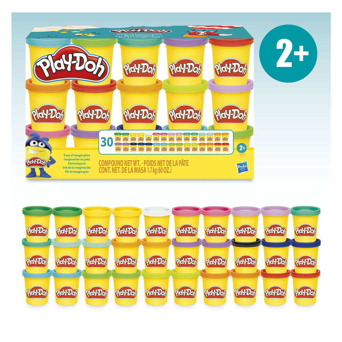 Play-Doh -Doh fantasie set - 30 kleipotjes
