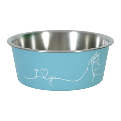 Zolux - love voerbak hond blauw