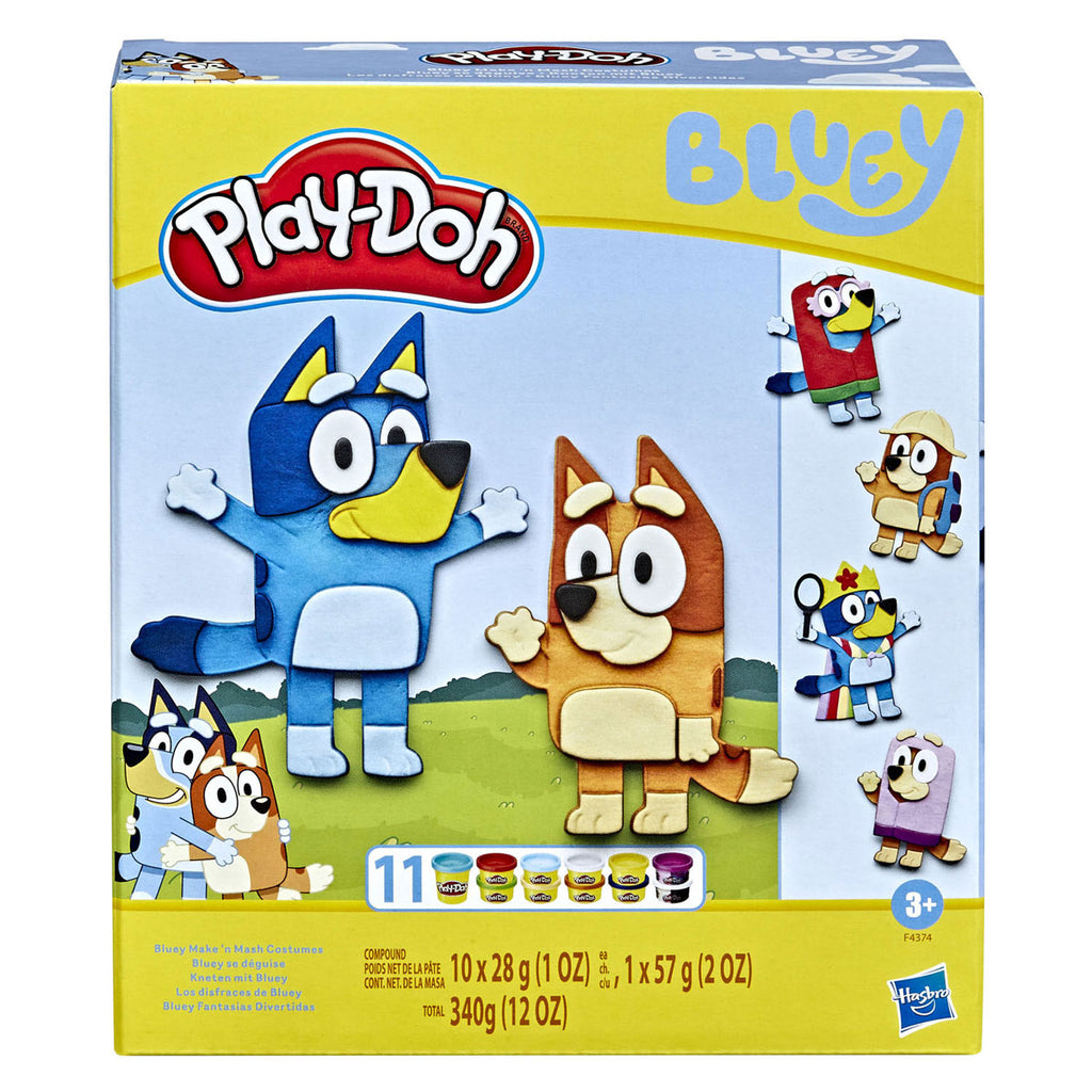 Play-Doh -Doh bluey aankleed set - 11 kleipotjes