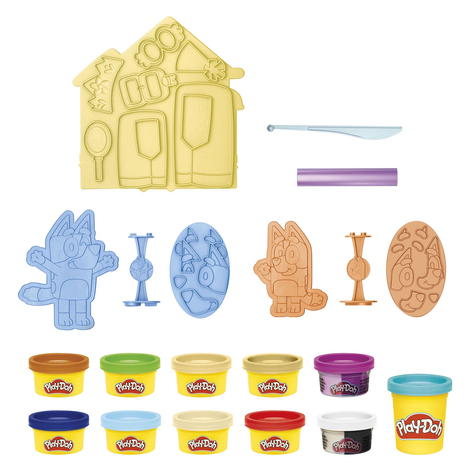 Play-Doh -Doh bluey aankleed set - 11 kleipotjes