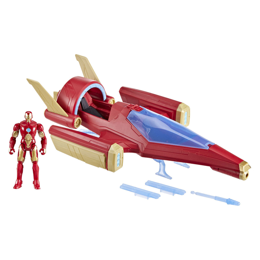 Marvel avengers iron man-schip met 1 beeldje - van 10 cm - leeftijd 4