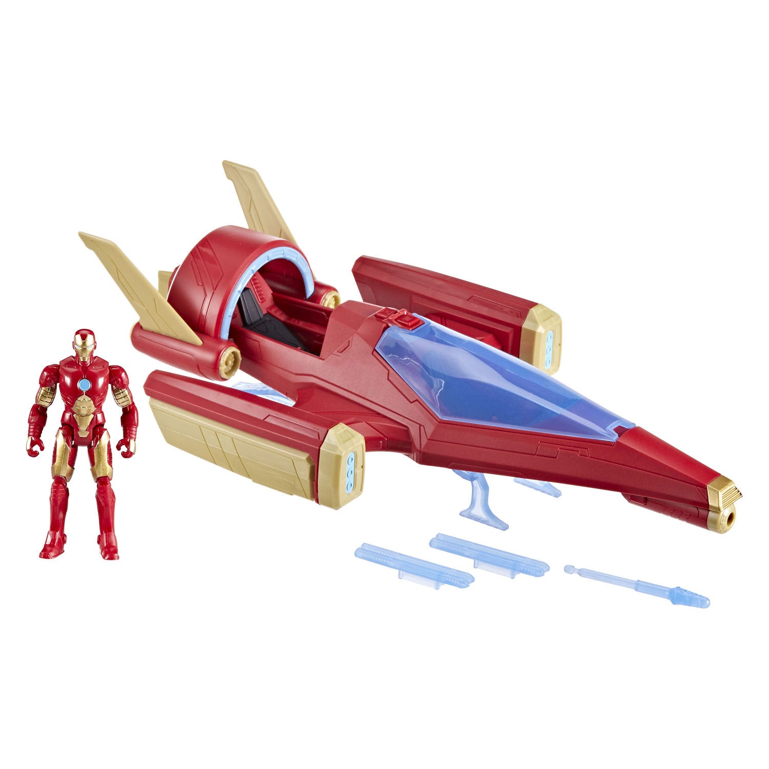 Marvel avengers iron man-schip met 1 beeldje - van 10 cm - leeftijd 4