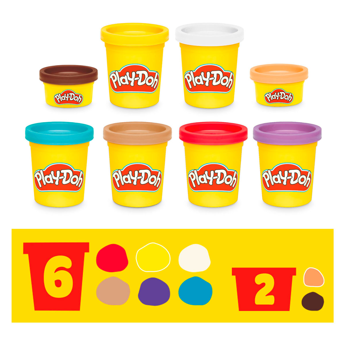 Play-Doh -Doh bluey gaat kamperen speel set - 6 kleipotjes