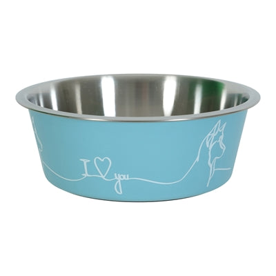 Zolux - love voerbak hond blauw