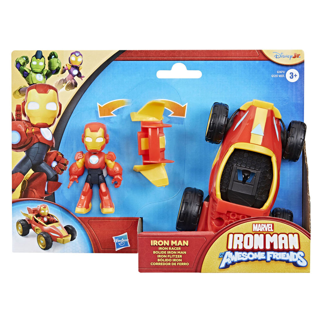 Hasbro - Hasbro Marvel iron man and his awesome friends iron man racer speelfiguur