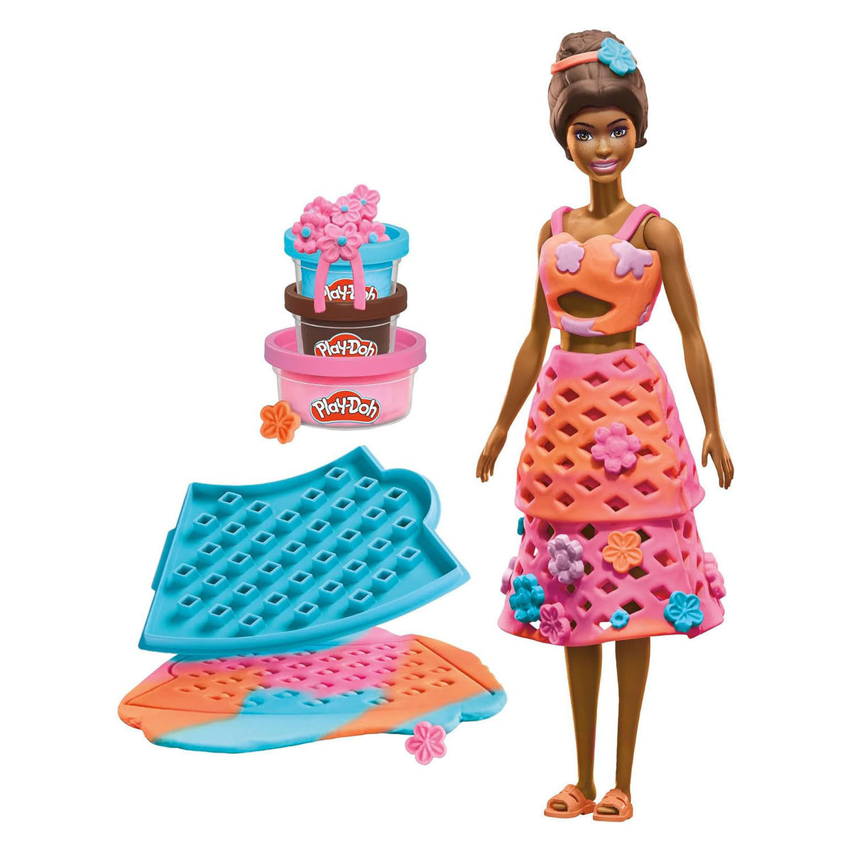 Hasbro - Hasbro -doh barbie strand dag - 3 kleipotjes