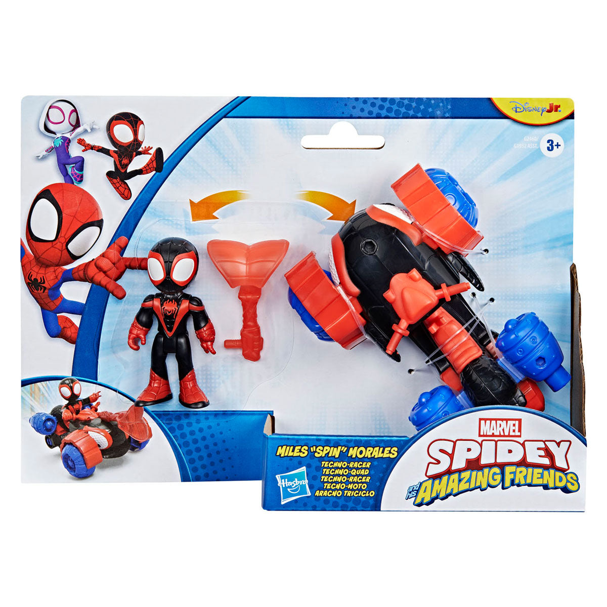 Marvel - Marvel Miles 'spin' morales techno-racer speelfiguur