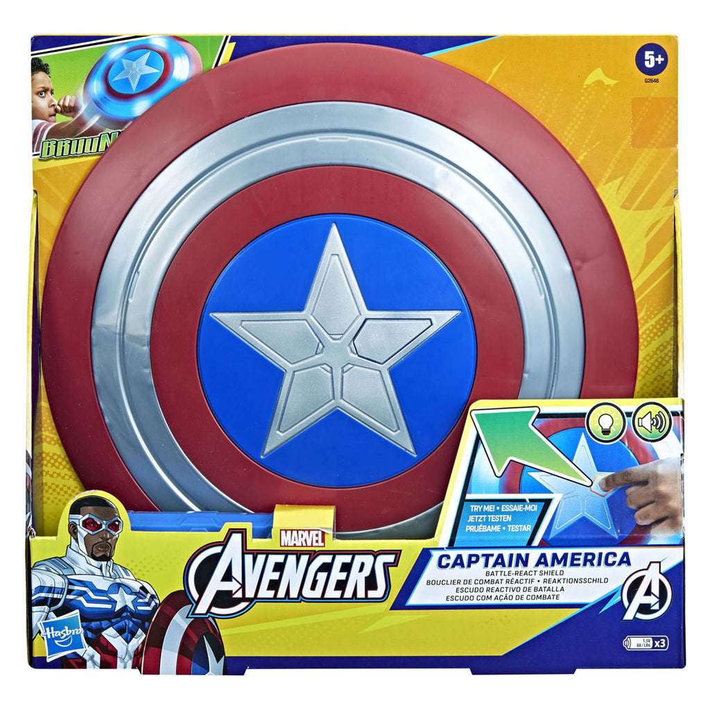 Hasbro - Hasbro Marvel avengers captain america battle-react schild