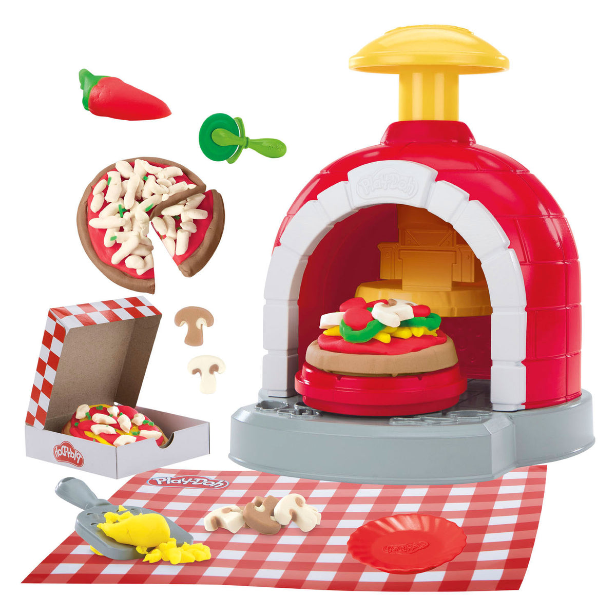 Play-Doh -Doh stempelen en draaien - pizza speelset