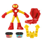 Play-Doh -Doh marvel iron man blast launcher - 2 kleipotjes