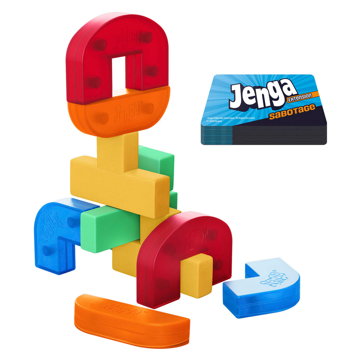 Hasbro jenga balansspel expansion downfall - franse editie