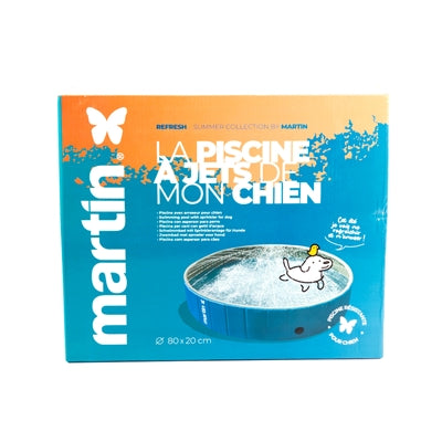 Martin - pool met jets blauw / wit